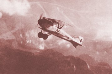 Ein Flugzeug vom Typ Albatros D.III, die von den k.u.k.-Luftstreitkräften und später vom SHS-Königreich verwendet wurden. (Foto: Archiv Martinovic/gemeinfrei) 