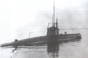 Ein U-Boot während des Ersten Weltkrieges (hier die österreichische SMU-17) in der Adria. (Foto: gemeinfrei)