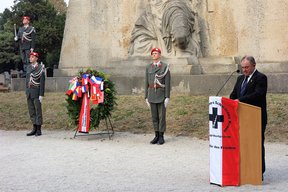 ÖSK-Gedenkveranstaltung "100 Jahre Ende Erster Weltkrieg" auf dem Wiener Zentralfriedhof. (Foto: ÖSK/A. Barthou)